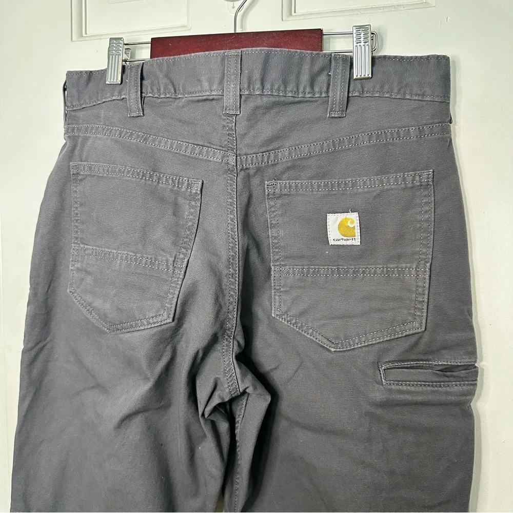 Carhartt Relaxed Fit 32x34 Men's Dark Gray Pants Canvas Jeans Chinos Workwear